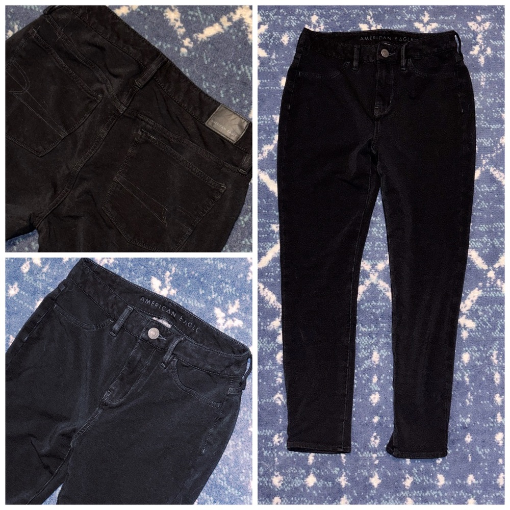 American Eagle Outfitters Women's High Rise Black Jeggings